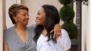 Cissy Houston with Bobbi Kristina Brown on the set of the first, and only, season of the Lifetime reality show The Houstons: On Our Own (The Houstons: On Our Own via Lifetime)